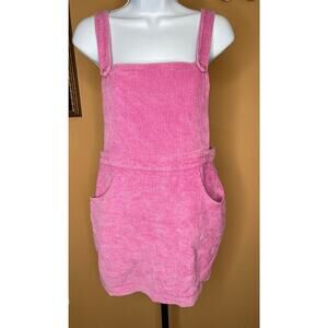 Dolls Kill Sugar Thrillz Bee Kind Corduroy Overall Dress Size Large